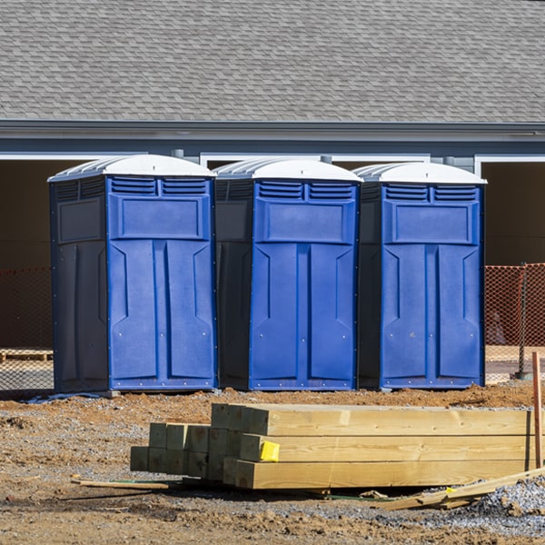 are there any restrictions on what items can be disposed of in the portable restrooms in Netawaka